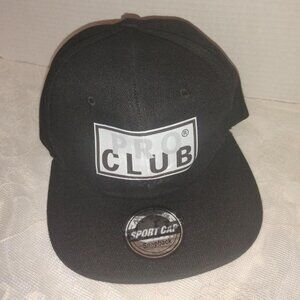 Black Pro Club Cap. Made In China